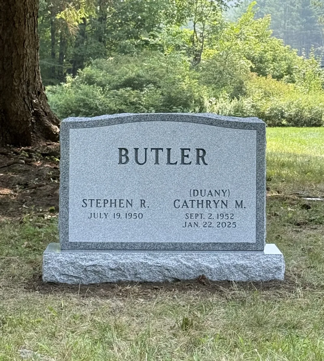 Classic upright monument example