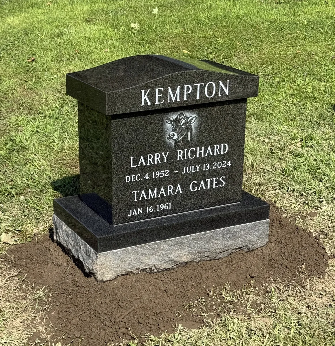 Cremation memorial example