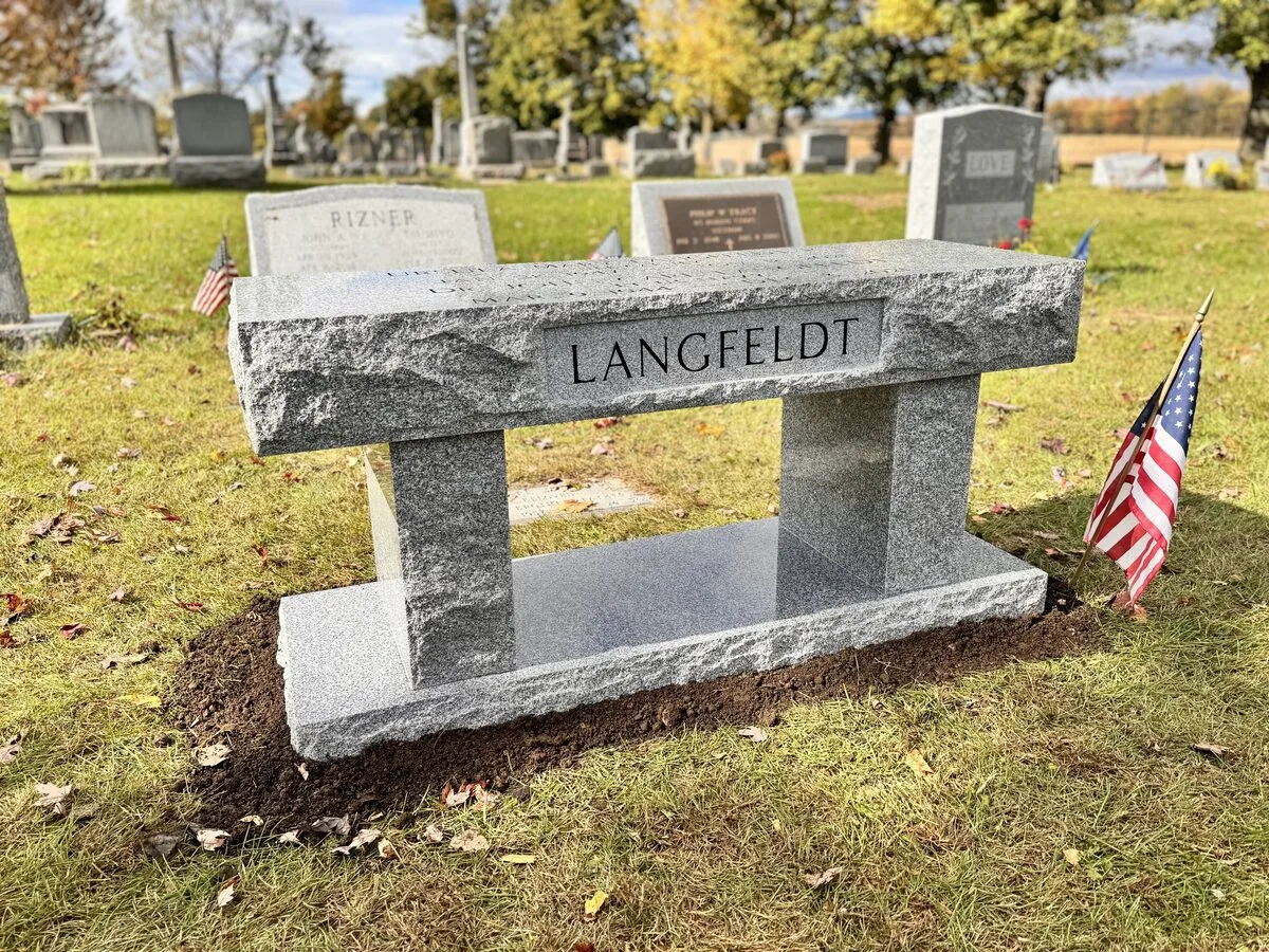 Bench memorial example